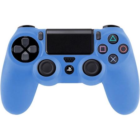 Silicone Hoes / Skin voor Playstation 4 PS4 Controller Blauw