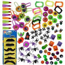 THE TWIDDLERS Set van 110 diverse speelgoedjes in Halloween thema - Perfect voor kinderverjaardagen, Kerstmis & Halloween party favours - Piñatas - Trick & Treat party bag filler