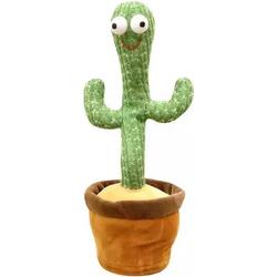 Dansende Cactus - Interactieve Pratende Knuffel - TikTok - Dancing cactus - 120 liedjes - Recorder - Kinderen/Baby - Pluche - Speelgoed