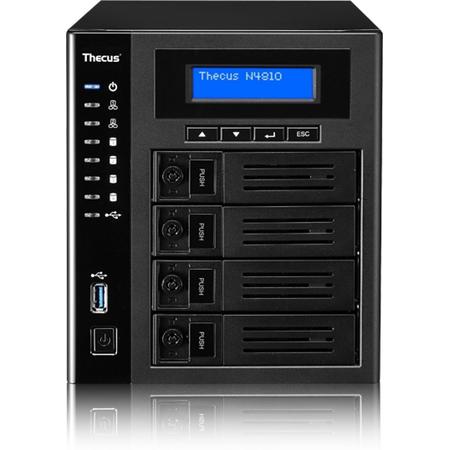Thecus N4810 NAS Desktop Ethernet LAN Zwart data-opslag-server