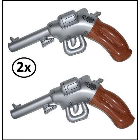 2x Opblaas revolver 50cm