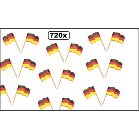 720x Cocktailprikker vlag Duitsland