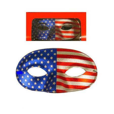 Oogmasker domino Amerikaanse USA vlag opdruk