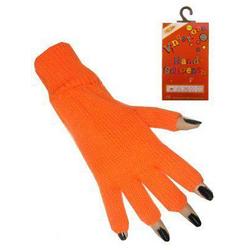 Vingerloze handschoen oranje