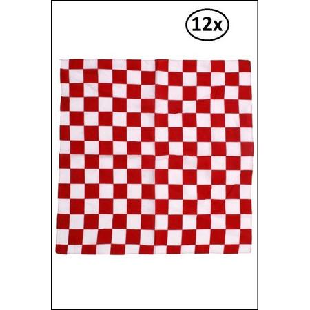 12x Zakdoek / bandana Brabant 56x56 cm