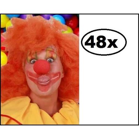 48x Schuimneus clown rood