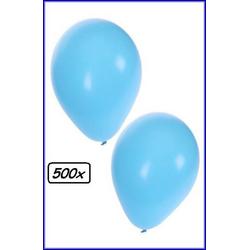 Ballonnen helium 500x lichtblauw