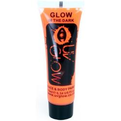 Glow in the Dark Face & Body paint Oranje 10 ml