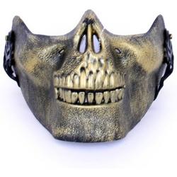 Halfmasker onderkaak skull goud