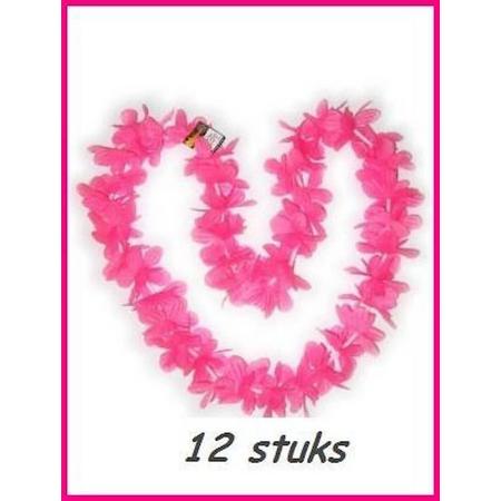 Hawai krans pink per 12