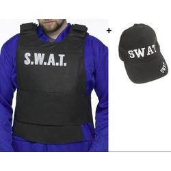 Kogelvrij vest SWAT en pet SWAT