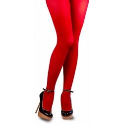 Gekleurde panty rood L/XL
