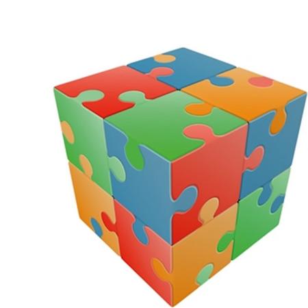 V-2 Jigsaw Cube (flat)