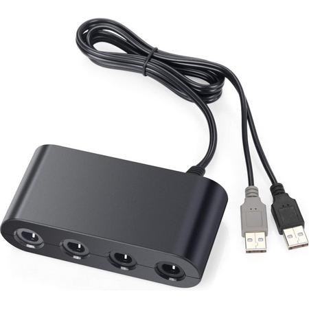 Thredo Gamecube USB Controller Adapter - 4 poorten - geschikt voor Nintendo Switch & Wii U