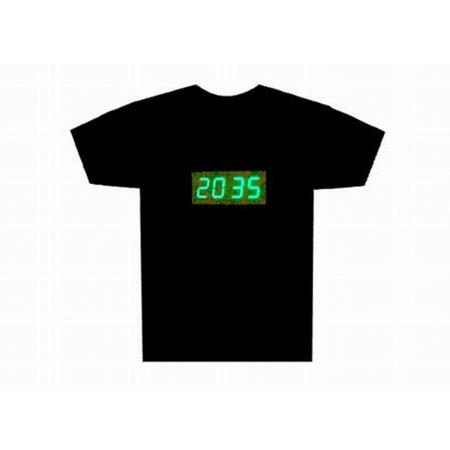 T- Clock LED T-Shirt maat M