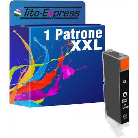 Tito-Express PlatinumSerie PlatinumSerie® 1 inktpatroon compatibel voor Canon CLI-571 XL Photoblack Canon Pixma: MG 5700 Series / MG 5750 Series / MG 5750 / MG 5751 / MG 5752 / MG 5753 / MG 6800 Series / MG 6850 Series / MG 6850