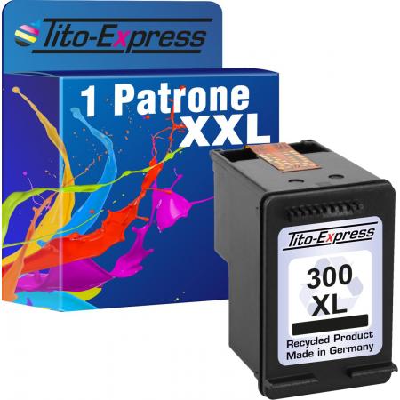 Tito-Express PlatinumSerie PlatinumSerie® 1 x inktcartridge voor HP 300 XL Zwart E-ALL-IN-ONE ENVY 100 110 111 114 120 121 Photosmart D110 HP Deskjet: D1600 / D1660 / D2500 / D2530 / D2545 / D2560 / D2566 / D2600 / D2660 / D5560 / D5660 / F2400 /