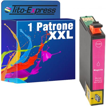 Tito-Express PlatinumSerie PlatinumSerie® 1x Cartridge XXL Magenta Compatibel voor Epson TE2703 Workforce WF-3620 WF-7110 DTW