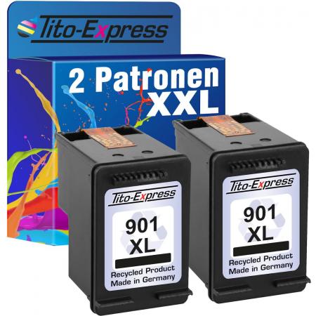 Tito-Express PlatinumSerie PlatinumSerie® 2 Cartridge/Patroon voor HP 901 XL Black