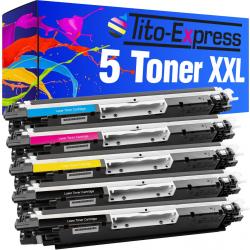 Tito-Express PlatinumSerie PlatinumSerie® 5 Toner XXL compatible voorHP CF350A - CF353A Black Cyan Magenta Yellow HP Color Laserjet Pro MFP M 170 Series MFP M 176 N MFP M 177 FW
