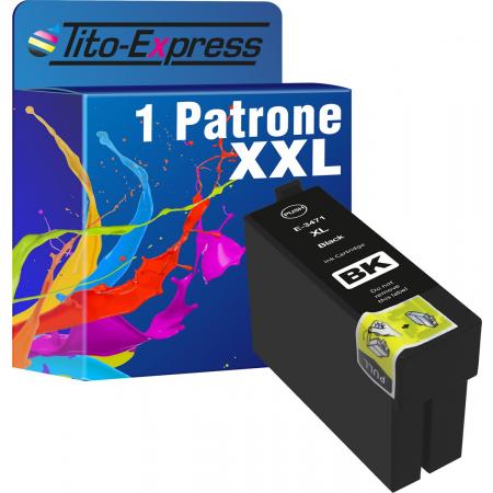 Tito-Express PlatinumSerie PlatinumSerie® XXL TE3471 TE3461 Black compatible voor Epson WorkForce Pro WF-3720 Ext. WF-3720 DWF DWF WF-3725 cartridges op Printle.nl T3471 / T3472 / T3473 / T3474 / T3461 / T3462 / T3463 / T3464 / T3476 / T3466