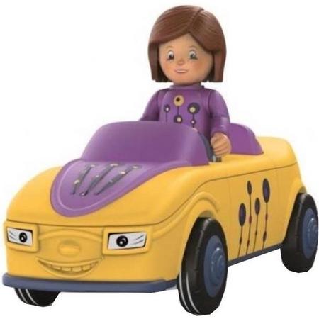 Toddys Speelgoedauto Zoomy Junior 17,5 Cm Paars/geel 2-delig