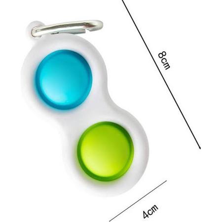 simple dimple - TikTok fidget toy - groen/blauw