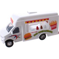 Food Truck Metal Pull Back (Wit) 12 cm Toi-Toys - Modelauto - Schaalmodel - Model auto
