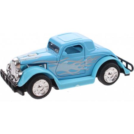 Hot Rod Auto Metal Pull Back (Lichtblauw) 9 cm Toi Toys - Modelauto - Schaalmodel - Model auto
