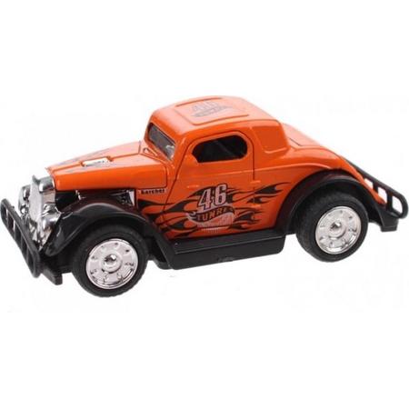 Hot Rod Auto Metal Pull Back (Oranje) 9 cm Toi Toys - Modelauto - Schaalmodel - Model auto