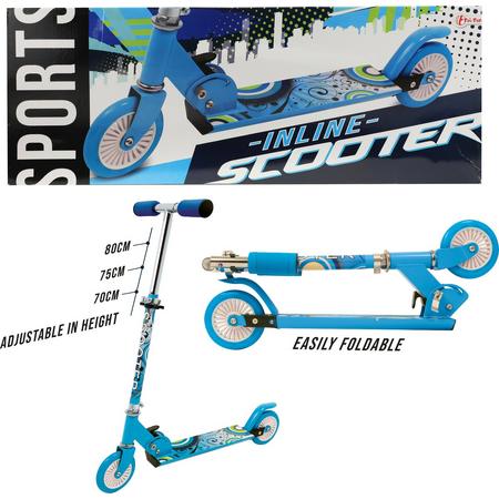 Inline scooter/step blauw