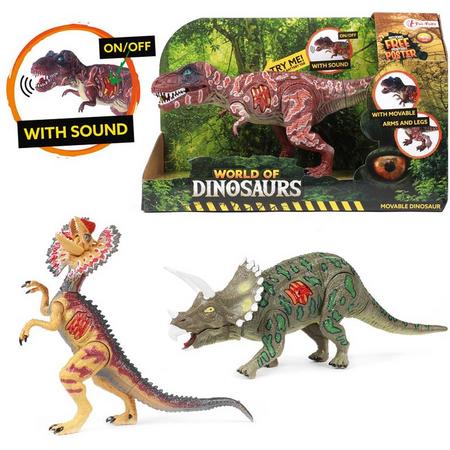 Toi Toys World of Dinosaurs Beweegbare dino met geluid.