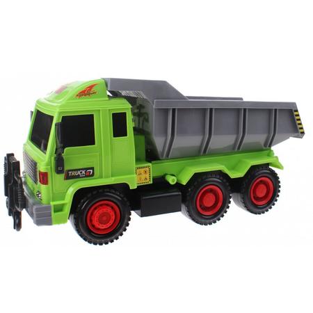 Toi-toys Construction Truck Met Kantelbak Groen/grijs 42 Cm