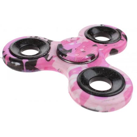 Toi-toys Fidget Spinner Camoprint Roze 8 Cm