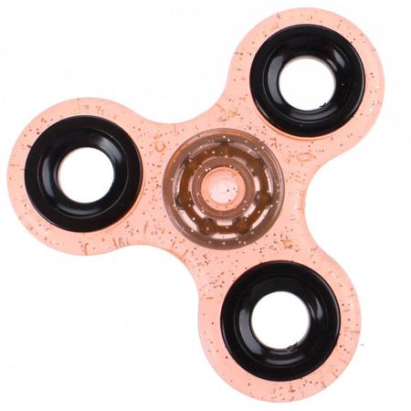 Toi-toys Fidget Spinner Glitter Oranje 8 Cm