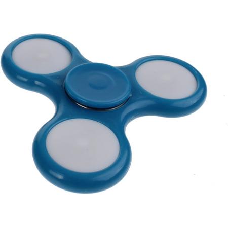 Toi-toys Fidget Spinner Met Lichteffecten Blauw 7 Cm