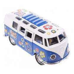Toi-toys Flowerpower Die-cast Bus Blauw