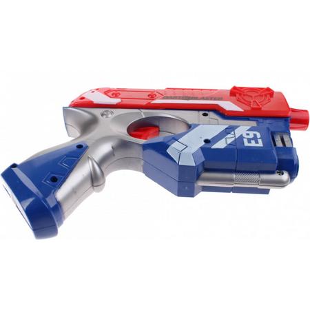 Toi-toys Foam Blaster E9 Pistool Met Darts 25 Cm Blauw