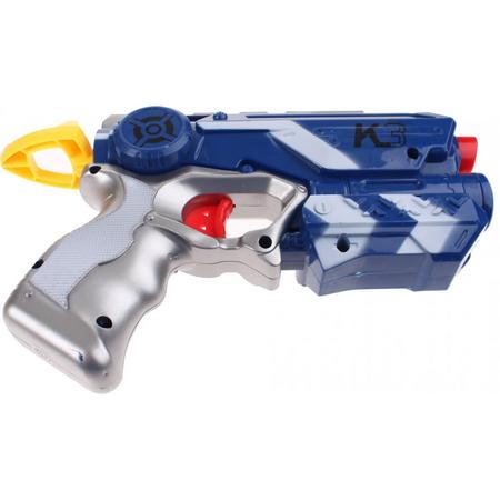 Toi-toys Foam Blaster K3 Pistool Met Darts 25 Cm Blauw
