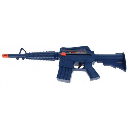 Toi-toys Geweer M16 Met Geluid 49 Cm Blauw
