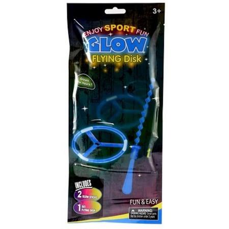 Toi-toys Glow Flying Disk 3-delig 28 Cm Blauw