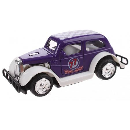 Toi-toys Hot Rod Wagen Pull Back Diecast 9 Cm Paars
