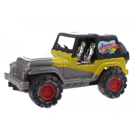Toi-toys Jeep Met Licht En Geluid 22 Cm Groen/grijs