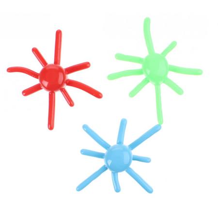 Toi-toys Kleverige Octopus 6 Cm 3 Stuks Groen/blauw/ Rood