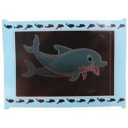 Toi-toys Magische Bewegende Kaart Dolfijn Blauw