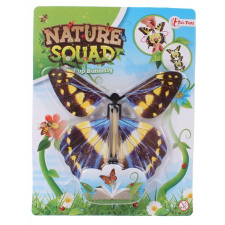 Toi-toys Nature Squad Opwindbare Vlinder 12 Cm Blauw