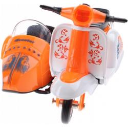 Toi-toys Scooter Met Zijspan Diecast 12 X 9 X 7 Cm Oranje
