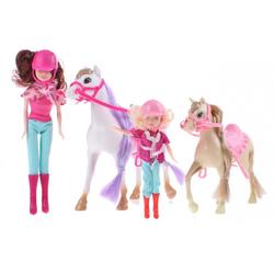 Toi-toys Speelset Kaileys Paard En Pony 4-delig Wit/bruin/roze