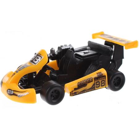 Toi-toys Super Kart 9 X 5 X 3 Cm Geel