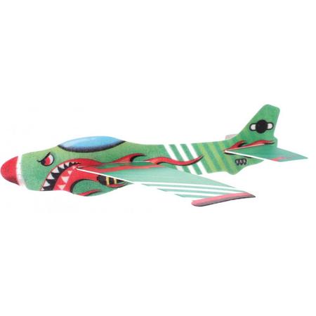 Toi-toys Werpvliegtuig Air Hawk 44 Cm Foam 3-delig Groen